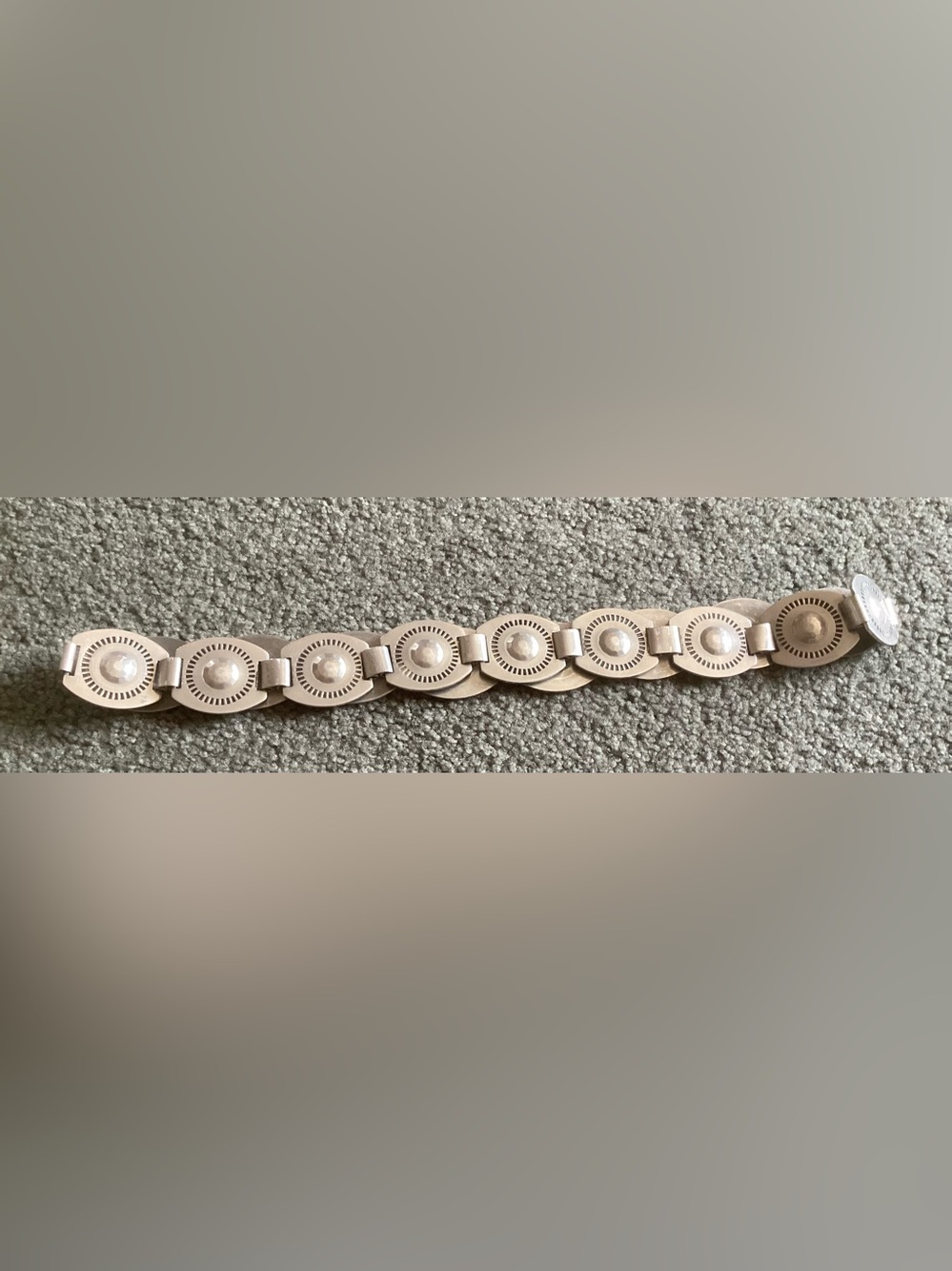 Metal linked belt